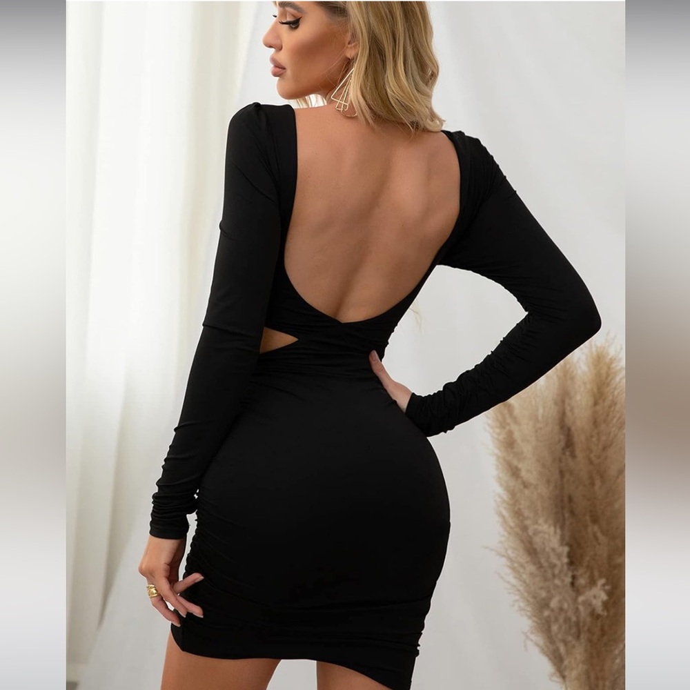 NWOT Black Mini Dress